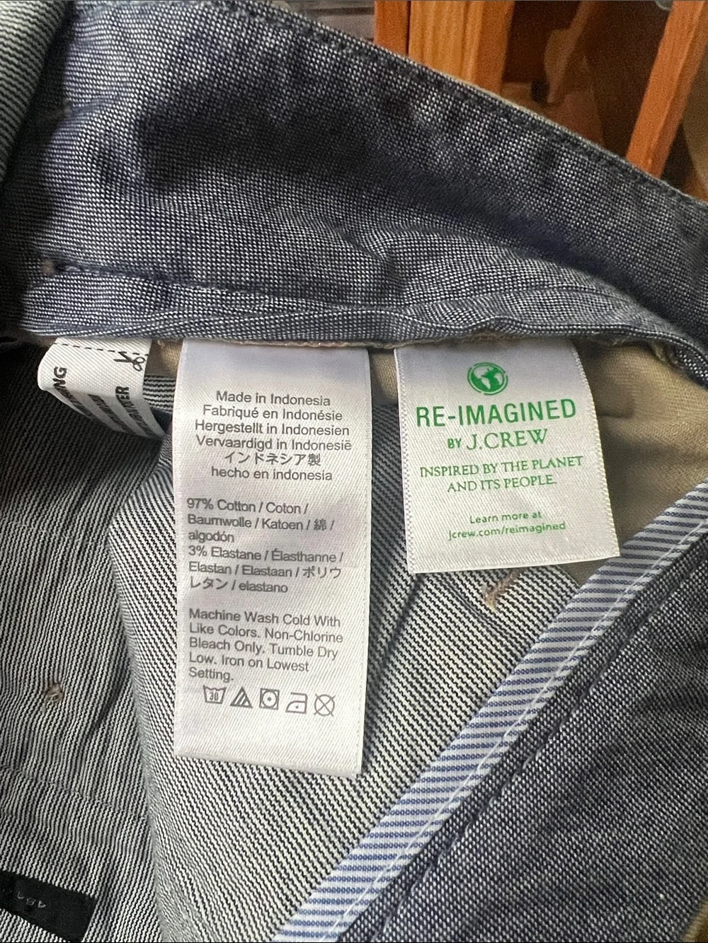 J. Crew Men's Slim Chinos in Khaki